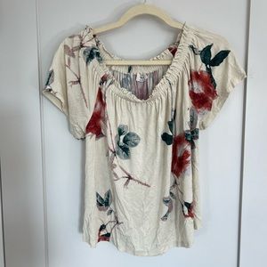 Wilfred off the shoulder blouse floral